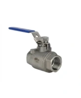 Кран шаровой DN.ru BV3232P(2pc)-FP-T-H Ду25 Ру140 полнопроходной двухходовой, нержавеющая сталь 316, внутренняя резьба, уплотнение - PTFE, ручка-рычаг