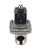 Клапан электромагнитный DN.ru VS331-VT-NO-220VAC 1/2″ Ду15 Ру10, соленоидный двухходовой, корпус - нержавеющая сталь 304, уплотнение - Viton, резьбовой, нормально-открытый, прямого действия, катушка - 220В