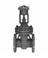 Задвижка клиновая 30с941нж DN.ru GVWR2121M-2W-F-ОСТ Ду80 Ру16 GAIR фланцевая, корпус - сталь 25Л, материал клина - сталь 25Л, уплотнение - металл, с ОСТ-фланцем и голым штоком