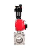 Кран шаровой DN.ru BV3232P(3pc)-FP-W-ISO-H WDVF Ду15 Ру63 полнопроходной, трехсоставной, корпус - нержавеющая сталь 316, уплотнение - PTFE, под приварку, с пневмоприводом PA-SA-065, пневмораспределителем 4M310-08 AC220V, БПВ AFC2000