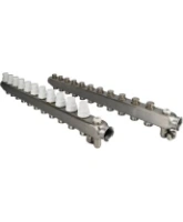 Коллекторная группа DN.ru GC4-31-11 1″ Ду25 Ру10 отводов — 11, в сборе с терморегулирующими клапанами и запорно-балансировочными клапанами, дренажным краном и воздухоотводчиком, с заглушками, без переходников, корпус - нержавеющая сталь AISI 304