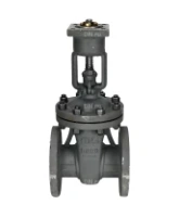 Задвижка клиновая 30с964нж DN.ru GVWR2121M-2W-F-ОСТ Ду300 Ру25 фланцевая, корпус - сталь 25Л, материал клина - сталь 25Л, уплотнение - металл, с ОСТ-фланцем, с голым штоком GAIR
