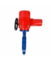 Затвор дисковый поворотный DN.ru WBV3434Pf-2W-Fb-R Ду150 Ру16, корпус - углеродистая сталь WCB, диск - углеродистая сталь WCB, футерованный PTFE, уплотнение - PTFE, с электроприводом QT-EX-020M-O2-220VAC-У1