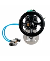 Кран шаровой DN.ru BV3232P(2pc)-FP-F-ISO-H WDVF Ду100 Ру16 полнопроходной, фланцевый, корпус - нержавеющая сталь 316, уплотнение - PTFE, с пневмоприводом PA-DA-105-1, пневмораспределителем 4V320-08 AC220V и магнитным переключателем ALS200D