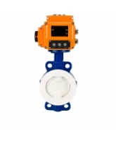 Затвор дисковый поворотный DN.ru WBV3434Pf-2W-Fb-H Ду65 Ру16 корпус - углеродистая сталь WCB, диск - углеродистая сталь WCB, футерованный PTFE, уплотнение - PTFE, с электроприводом DN.ru QT-N-005EM-B1-220VAC-У1-HARK
