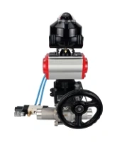Кран шаровой DN.ru BV3232P(3pc)-FP-W-ISO-H LONG Ду80 Ру25, полнопроходной, нержавеющая сталь 316, уплотнение - PTFE, под приварку, с пневмоприводом PA-DA-083, с пневмораспределителем 4V320-08 AC220V, БКВ APL-510N Ex, ручным дублером MON2-450-T28-ISO