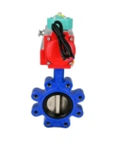 Затвор дисковый поворотный DN.ru WBV1616E-2W-Fb-H Ду100 Ру16 LUG корпус - чугун QT450, диск - чугун QT450, уплотнение - EPDM, с пневмоприводом PA-DA-083 и магнитным переключателем ALS200D