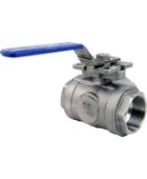 Кран шаровой DN.RU BV3232P(4pc)-SP-3WL-T-ISO-H Ду100 Ру40, 3-ходовой L-тип стандартнопроходной, внутренняя резьба, уплотнение - PTFE, материал корпуса - нержавеющая сталь SS316 с ISO фланцем и рукояткой