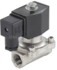 Клапан электромагнитный DN.ru VS231-NT-NC-220VAC 1/2″ Ду15 Ру10, соленоидный двухходовой, корпус - нержавеющая сталь 304, уплотнение - NBR, резьбовой, нормально-закрытый, прямого действия, катушка - 220В