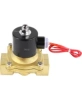Клапан электромагнитный DN.ru VS100-NT-NC-220VAC 1″ Ду25 Ру10, соленоидный двухходовой, корпус - латунь, уплотнение - NBR, резьбовой, нормально-закрытый, прямого действия, катушка - 220В