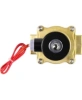 Клапан электромагнитный DN.ru VS100-NT-NC-220VAC 1″ Ду25 Ру10, соленоидный двухходовой, корпус - латунь, уплотнение - NBR, резьбовой, нормально-закрытый, прямого действия, катушка - 220В
