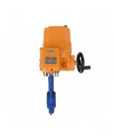 Затвор дисковый поворотный DN.ru WBV1132N-2W-Fb-H Ду125 Ру16, корпус - чугун GG25, диск - нержавеющая сталь 316L, уплотнение - NBR, с электроприводом DN.ru QT-EX-015EM-O2-220VAC-У1