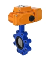 Затвор дисковый поворотный DN.ru WBV1631E-2W-Fb-H Ду100 Ру16 LUG корпус - чугун QT450, диск - нержавеющая сталь 304, уплотнение - EPDM, межфланцевый, с электроприводом DN.ru QT-N-010EM-B1-220VAC-У1 HARK