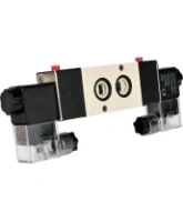 Пневмораспределитель DN.ru 4M320-08 AC220V 1/4″ бистабильный, пятиканальный, с двусторонним ЭМУ для четвертьоборотных пневмоприводов (на корпус)