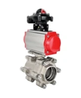 Кран шаровой DN.ru BV3232P(3pc)-FP-SW-ISO-H Ду65 Ру63 полнопроходной, корпус - нержавеющая сталь SS316, под приварку, с пневмоприводом PA-SA-130, пневмораспределителем 4M310-08 AC220V, БКВ APL-210N