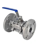 Кран шаровой DN.ru BV3232P(3pc)-FP-F-H Ду20 Ру40, полнопроходной, трехсоставной, нержавеющая сталь 316, уплотнение - PTFE, фланцевый с рукояткой 9х9