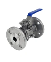 Кран шаровой DN.ru BV3131P(3pc)-FP-F-ISO-H Ду15 Ру40, полнопроходной, трехсоставной, сталь 304, уплотнение - PTFE, фланцевый, с ISO-фланцем