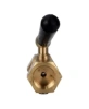 Кран запорный для манометра DN.ru BVPG0000P-3WT-T-H ВР/НР G1/4″-G1/4″ Ду15 Ру25 трехходовой, резьбовой, корпус - латунь HPb57-3, шар - латунь HPb57-3, уплотнение - PTFE, с рукояткой