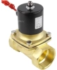 Клапан электромагнитный DN.ru VS100-ET-NC-220VAC 2″ Ду50 Ру10, соленоидный двухходовой, корпус - латунь, уплотнение - EPDM, резьбовой, нормально-закрытый, прямого действия, катушка - 220В