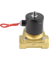 Клапан электромагнитный DN.ru VS100-VT-NC-24VAC 1 1/2″ Ду40 Ру10 прямого действия двухходовой, корпус - латунь, присоединение - внутренняя резьба, уплотнение - VITON, нормально-закрытый, катушка - 24 В AC