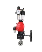 Кран шаровой DN.ru BV3232P(2pc)-FP-T-ISO-H Ду65 Ру40 полнопроходной двухходовой, нержавеющая сталь SS316, внутренняя резьба, PTFE, с пневмоприводом PA-DA-083, с пневмораспределителем 4M310-08 AC220V, с ручным дублером MON2-450-T28-ISO, с БПВ AFC2000