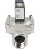 Клапан электромагнитный DN.ru VS431-NT-NC-220VAC 1 1/4″ Ду32 Ру16, соленоидный двухходовой, корпус - нержавеющая сталь 304, уплотнение - NBR, резьбовой, нормально-закрытый, пилотный, катушка - 220В