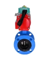 Затвор дисковый поворотный DN.ru WBV1331E-2W-F-H Ду50 Ру16 корпус - чугун GGG40, диск - нержавеющая сталь 304, уплотнение - EPDM, с пневмоприводом PA-DA-105 и магнитным переключателем ALS200D