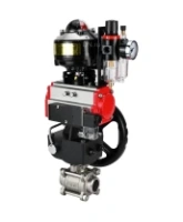 Кран шаровой DN.ru BV3232P(3pc)-FP-W-ISO-H Ду65 Ру25 под приварку, полнопроходной, корпус - нерж.сталь SS316, уплотнение PTFE, с пн.приводом PA-DA-083, пн.распределителем 4M310-08 AC220V, редуктором MON2-450-T28-ISO, БПВ AFC2000, БКВ APL-510N-EX