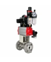 Кран шаровой DN.ru BV3131P(3pc)-FP-F-ISO-H Ду100 Ру16 полнопроходной, фланцевый, корпус - нержавеющая сталь 304, PTFE, 22х22, WDVF, с пневмоприводом PA-DA-105, пневмораспределителем 4M320-08 AC220V, БКВ APL-210N и БПВ AFC2000