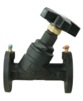 Клапан балансировочный DN.ru VB1431V-F Ду32 Ру16 чугунный, фланцевый, с ниппелями