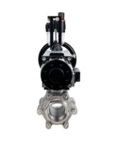 Кран шаровой DN.ru BV3232P(3pc)-FP-SW-ISO-H Ду100 Ру63 полнопроходной, корпус - нержавеющая сталь SS316, под приварку, с пневмоприводом PA-DA-105-1, пневмораспределителем 4M310-08 DC24V, БПВ AFC2000