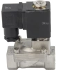 Клапан электромагнитный DN.ru VS431-ET-NC-24VDC 1/2″ Ду15 Ру16, соленоидный двухходовой, корпус - нержавеющая сталь 304, уплотнение - EPDM, резьбовой, нормально-закрытый, пилотный, катушка - 24В