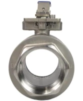 Кран шаровой DN.ru BV3232P(2pc)-FP-T-ISO-H Ду100 Ру40 полнопроходной двухходовой, нержавеющая сталь 316, внутренняя резьба, уплотнение - PTFE, с ISO-фланцем и рукояткой, 19х19, F07/F10