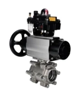 Кран шаровой DN.ru BV3232P(3pc)-FP-SW-ISO-H Ду100 Ру63 полнопроходной, корпус - нержавеющая сталь SS316, под приварку, с пневмоприводом PA-DA-105-1, пневмораспределителем 4M310-08 DC24V, БКВ APL-410N EX, БПВ AFC2000