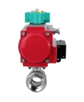 Кран шаровой DN.ru BV3232P(2pc)-FP-T-ISO-H Ду100 Ру40 полнопроходной, внутренняя резьба, корпус - нержавеющая сталь 316, уплотнение - PTFE, с пневмоприводом PA-DA-105, пневмораспределителем 4M310-08 220В и магнитным переключателем ALS200D