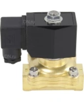 Клапан электромагнитный DN.ru VS200-ET-NC-24VDC 1/2″ Ду15 Ру7, соленоидный двухходовой, корпус - латунь, уплотнение - EPDM, резьбовой, нормально-закрытый, прямого действия, катушка - 24В