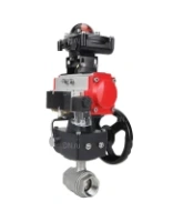 Кран шаровой DN.ru BV3232P(2pc)-FP-T-ISO-H Ду100 Ру40 полнопроходной, внутренняя резьба, нержавеющая сталь 316, уплотнение - PTFE, с пневмоприводом PA-DA-083, пневмораспределителем 4M310-08 AC220V, БКВ APL-210N, ручным дублером MON2-450-T28-ISO