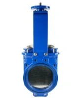 Задвижка шиберная DN.ru GVKN1331N-2W-Fb-ISO Ду250 Ру10 двусторонняя, межфланцевая, шпиндель - невыдвижной, корпус - чугун GGG40, шибер - нержавеющая сталь 304, уплотнение - NBR, с ISO-фланцем и голым штоком, круглый шток 22, F14