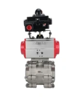Кран шаровой DN.ru BV3232P(3pc)-FP-SW-ISO-H Ду65 Ру63 полнопроходной, корпус - нержавеющая сталь SS316, под приварку, с пневмоприводом PA-SA-130, БКВ APL-410N EX