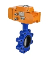 Затвор дисковый поворотный DN.ru WBV1631E-2W-Fb-H Ду100 Ру16 LUG корпус - чугун QT450, диск - нержавеющая сталь 304, уплотнение - EPDM, межфланцевый, с электроприводом DN.ru QT-N-010EM-B1-220VAC-У1 HARK