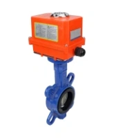 Затвор дисковый поворотный DN.ru WBV1432E-2W-Fb-H Ду40 Ру16, корпус - чугун GGG50, диск - нержавеющая сталь 316L, уплотнение - EPDM, с электроприводом DN.ru QT-N-003EM-O1-220VAC-У1 MINI 220В