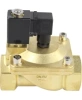 Клапан электромагнитный DN.ru VS400-ET-NC-24VDC 2″ Ду50 Ру16, соленоидный двухходовой, корпус - латунь, уплотнение - EPDM, резьбовой, нормально-закрытый, пилотный, катушка - 24В