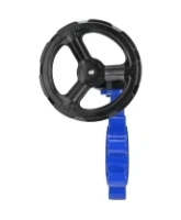 Затвор дисковый поворотный DN.ru WBV1631E-2W-Fb-H Ду125 Ру16 LUG межфланцевый, корпус - чугун QT450, диск - нержавеющая сталь AISI 304, уплотнение - EPDM, с редуктором HAM RQN1-180Z-T40
