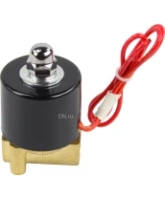 Клапан электромагнитный DN.ru VS100-VT-NC-24VAC 1/4″ Ду8 Ру10 прямого действия двухходовой, корпус - латунь, присоединение - внутренняя резьба, уплотнение - VITON, нормально-закрытый, катушка - 24 В AC