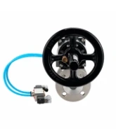 Кран шаровой DN.ru BV3232P(2pc)-FP-F-ISO-H WDVF Ду100 Ру16 полнопроходной, фланцевый, корпус - нержавеющая сталь 316, уплотнение - PTFE, с пневмоприводом PA-DA-105-1 и пневмораспределителем 4V320-08 AC220V