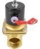 Клапан электромагнитный DN.ru VS100-NT-NC-220VAC 1 1/2″ Ду40 Ру10, соленоидный двухходовой, корпус - латунь, уплотнение - NBR, резьбовой, нормально-закрытый, прямого действия, катушка - 220В