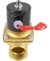 Клапан электромагнитный DN.ru VS100-VT-NC-24VAC 1 1/2″ Ду40 Ру10 прямого действия двухходовой, корпус - латунь, присоединение - внутренняя резьба, уплотнение - VITON, нормально-закрытый, катушка - 24 В AC