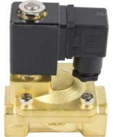 Клапан электромагнитный DN.ru VS400-ET-NC-24VDC 3/4″ Ду20 Ру16, соленоидный двухходовой, корпус - латунь, уплотнение - EPDM, резьбовой, нормально-закрытый, пилотный, катушка - 24В