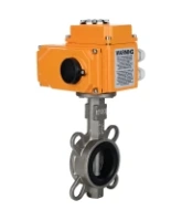 Затвор дисковый поворотный DN.ru WBV3131V-2W-Fb-H Ду100 Ру16 межфланцевый, корпус - нержавеющая сталь 304, диск - нержавеющая сталь 304, уплотнение - VITON, с электроприводом QT-N-010EM-O1-220VAC-У1 220В HARK