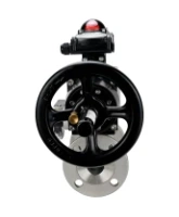 Кран шаровой DN.ru BV3232P(3pc)-FP-F-ISO-H Ду100 Ру25 фланцевый корпус - нержавеющая сталь 316, полнопроходной, уплотнение - PTFE, с пневмоприводом PA-DA-105-1, пневмораспределителем 4M310-08 AC220V, БКВ APL-210N
